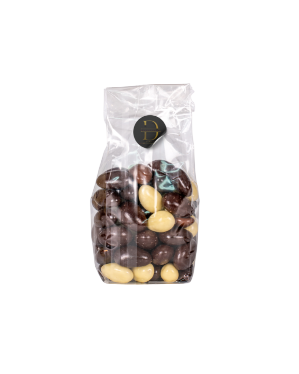 Chocolat Degustibus Noisettes enrobées de chocolat blanc, au lait et noir 50g