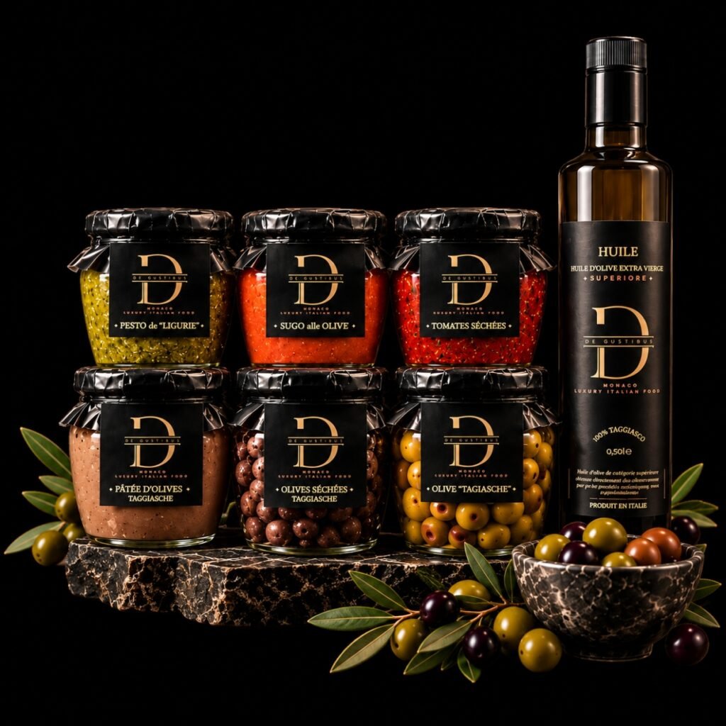 Selezione Degustibus di olive Taggiasche
